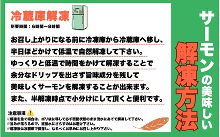 勝山 やまのサーモン 半身 冷凍  ※800ｇ以上×2枚 [C-050002]