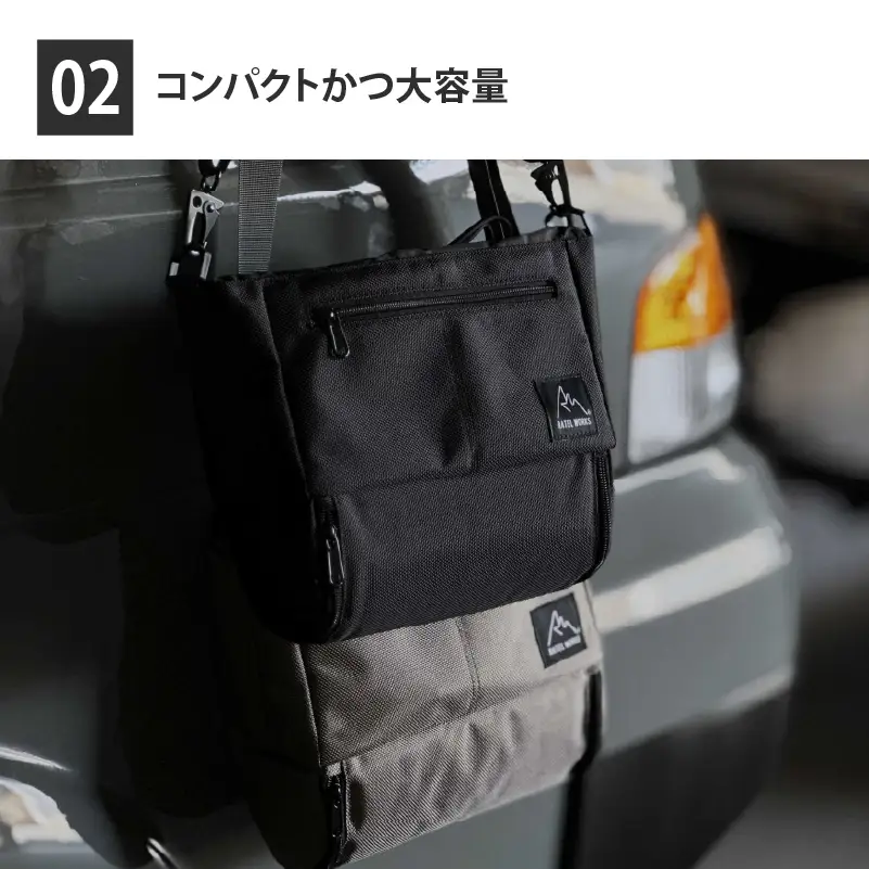 【 RATEL WORKS（ラーテルワークス） 】AURORA SHOULDER BAG ( オーロラショルダーバッグ ) （BLACK）/RWS0200BK　