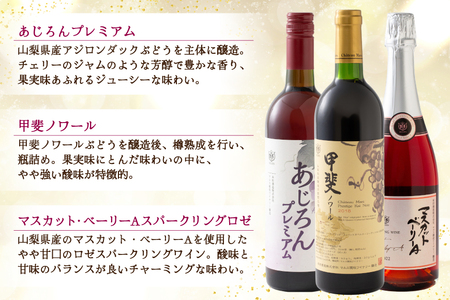個性豊かな韮崎産赤白ロゼスパークリング6種 飲み比べセット [株式会社まあめいく 山梨県 韮崎市 20745326]