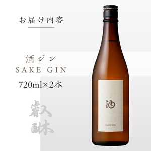 酒ジン ～SAKE GIN～ 720ml×2本  〔Ew011-02〕
