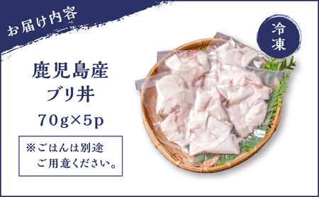 鹿児島産 ブリ丼 70g×5セット K100-013 魚 冷凍