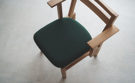 SD01 / Yoh Arm Chair | 家具 インテリア 椅子 イス チェア ダイニングチェア ハーフアーム コンパクト おしゃれ 小野市 フォレストグリーン