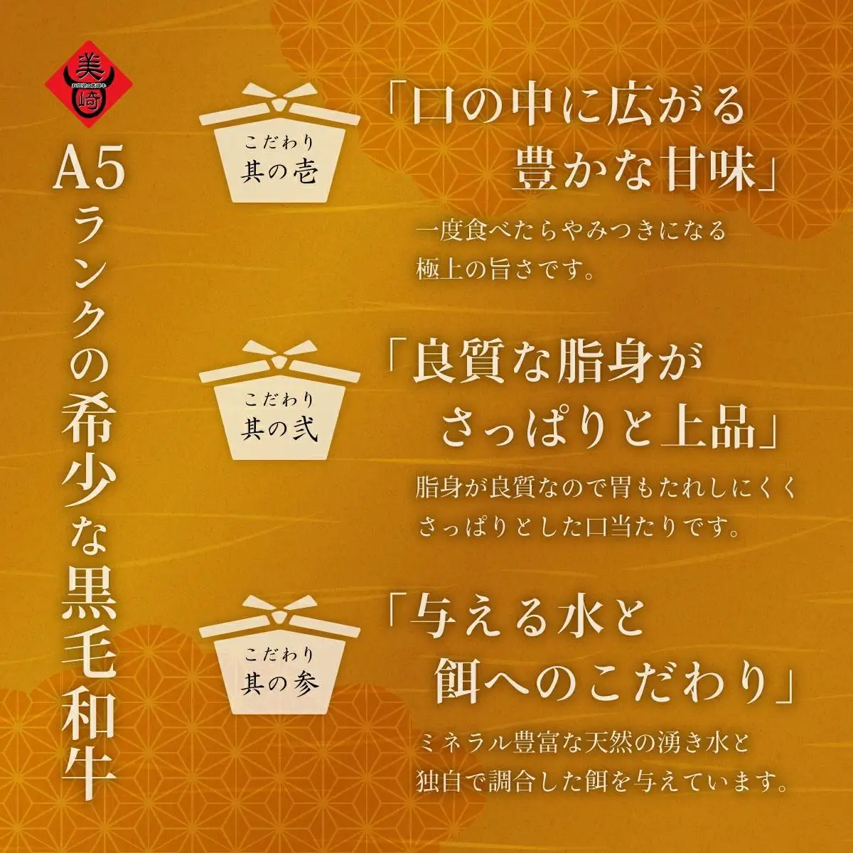 美崎牛 特選上カルビ 300g