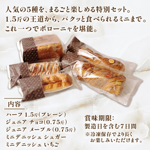 ボローニャ デニッシュ 人気5種セット パンパンパンパン