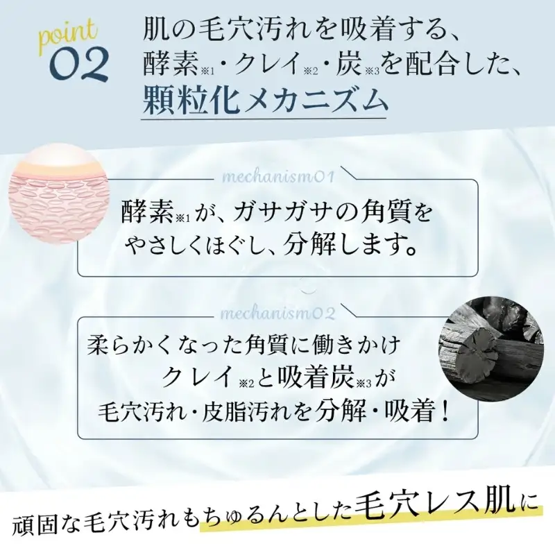 アールオム《ツブウォッシュ》(メンズ用洗顔料)　洗顔料 メンズ 酵素 クレイ 毛穴 角栓