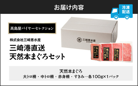 【 高島屋 バイヤー セレクション 】 三崎港 直送 天然 本まぐろ M038-003 冷凍 マグロ