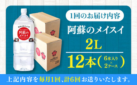 【全6回定期便】 阿蘇のメイスイ 2L 計12本(6本×2ケース) 天然水 BHDG029 天然水