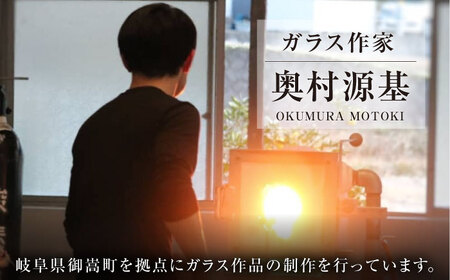 一点一点丁寧に手作り みなもグラス 3点セット / グラス 酒器 ワイングラス ガラス工芸品 工芸品 / 御嵩町 / glass studio 三日月[AVBF007]