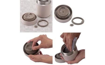 ホームコーディ　シンプルフードジャー 410mL　ブラック イオンリテール 日用品