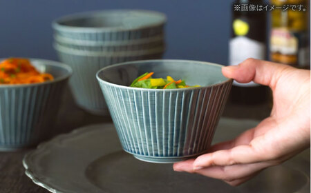 【波佐見焼】彫刻紋 藍墨 ボウル 大〈草林彫〉3点セット【西海陶器】[OA526]