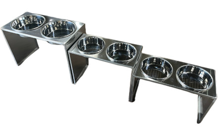 ごはん台 大きなわんちゃんのごはん台（中） ペット ペット用品 犬 テーブル 食事 給水 エサ台 オールステンレス 日進市 愛知県