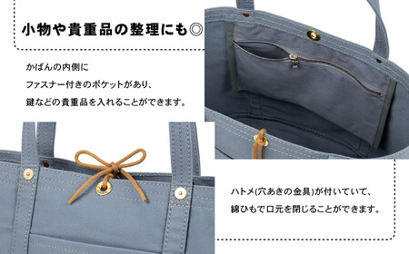 【一澤信三郎帆布】綿帆布製手さげかばん No.168(中) グレー｜京都 東山 帆布かばん 人気ブランド