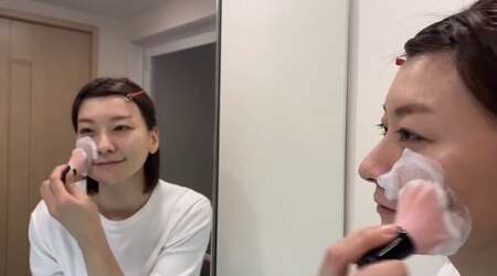 熊野化粧筆 【男女兼用】ハート洗顔ブラシ大 白【洗顔ブラシ 洗顔料 泡 濃密泡 敏感肌 美肌 熊野筆 伝統工芸 職人技 高級 手作り お手入れ】 23-103