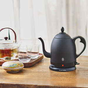 〈Russell Hobbs〉 カフェケトル　0.8　マットブラック 【223004】