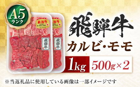 飛騨牛 A5等級 焼肉用 カルビ・モモ 1kg カルビ カルビ焼肉 カルビ肉 もも肉 焼肉 焼き肉 やきにく 焼肉セット 焼肉用 赤身 最高級 a5 A5 牛 和牛 牛肉 お肉 高級 贈答ギフト 岐阜市 / 肉の松久[ANIP004]
