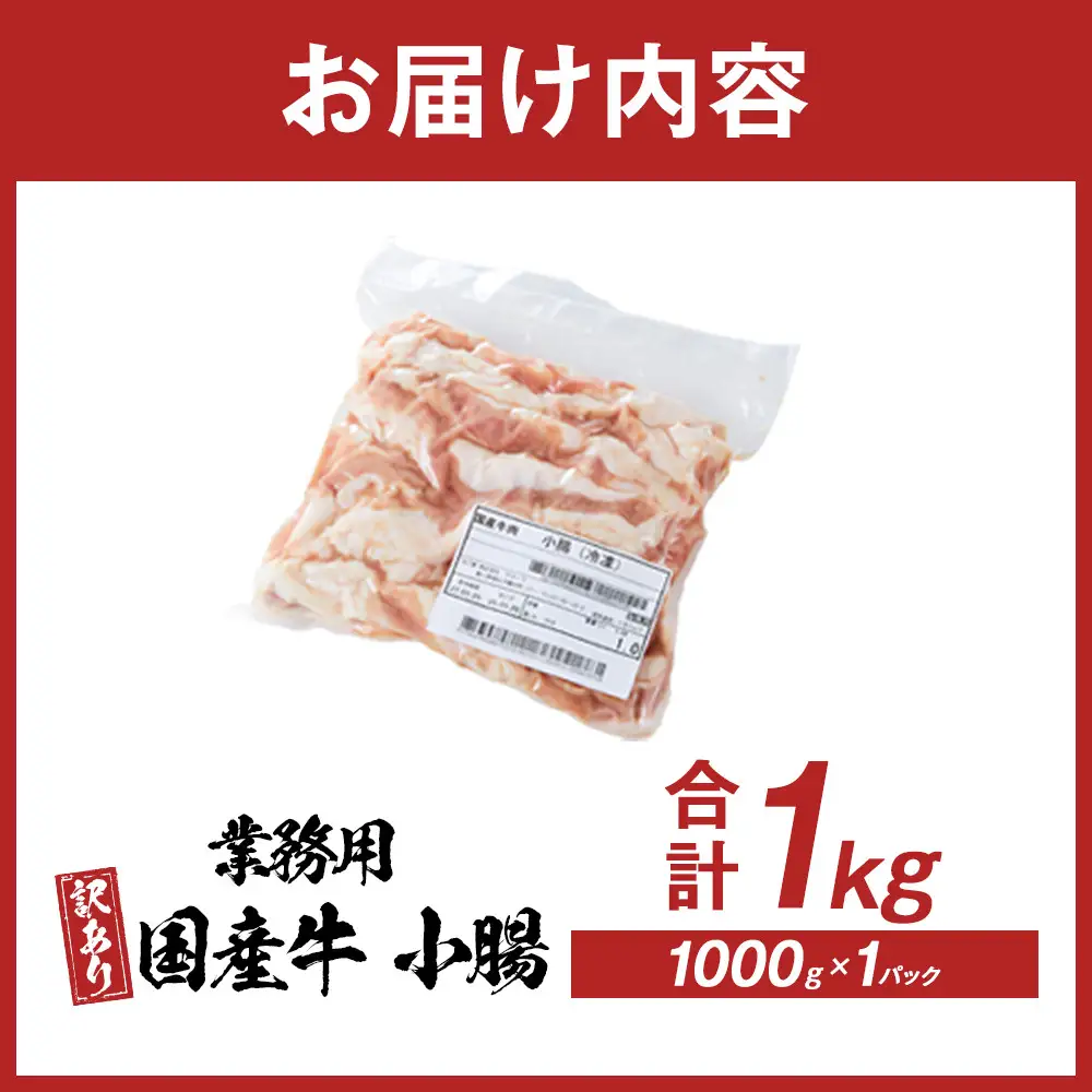 《業務用・訳アリ》国産牛　小腸　1kg | 小腸