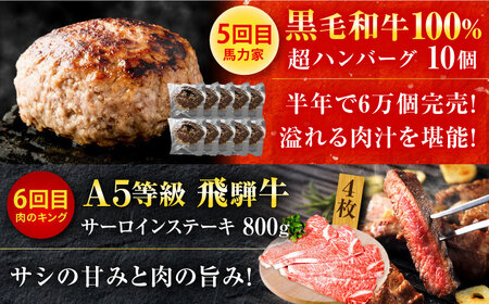 【6回定期便】御嵩町の名店横断！贅沢バラエティ便 / 飛騨牛 鰻 ハラミ 明方ハム ハンバーグ / 岐阜県 御嵩町[AVBM018]
