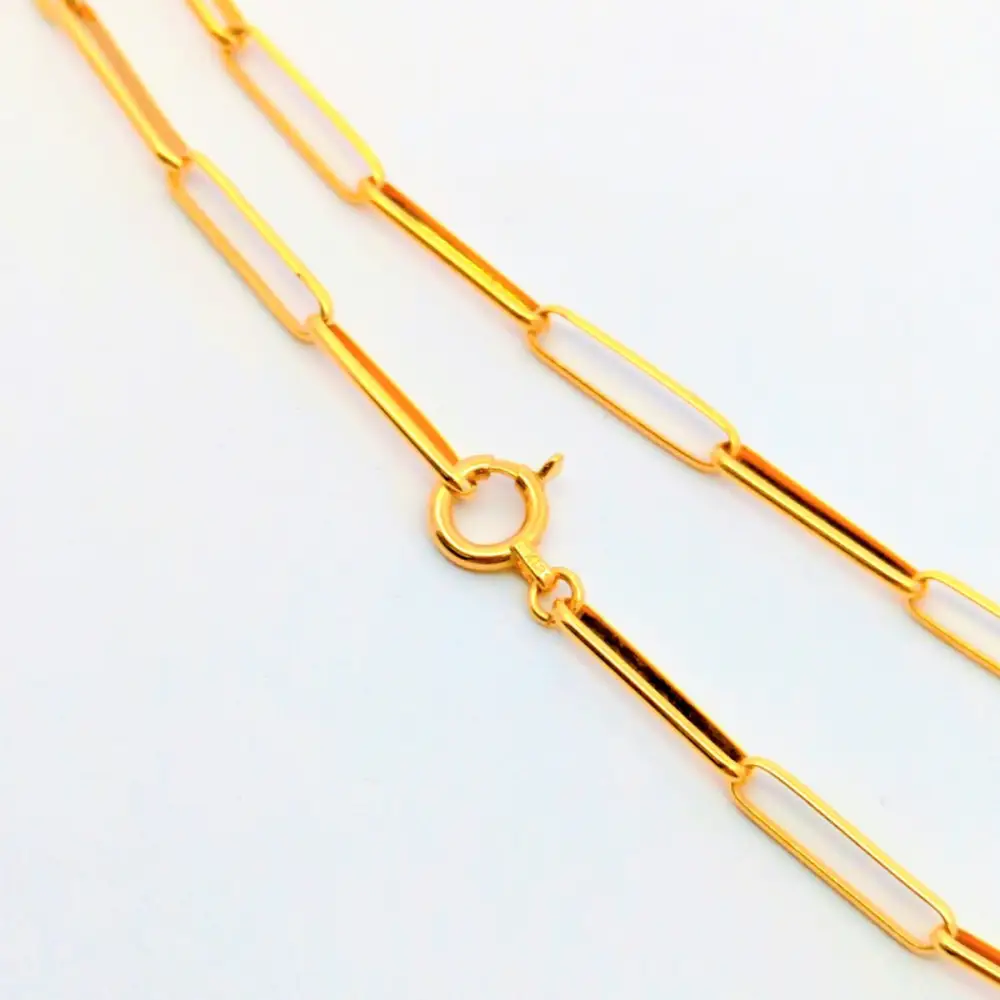 【18金イエローゴールドネックレス ミロワールS 50cm】｜ネックレス 富山市 山森製鎖 ジュエリー アクセサリー