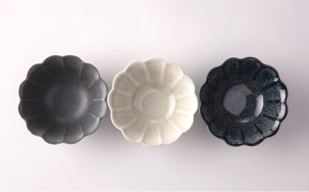 【美濃焼】HANAZARA -花皿- 小鉢 3色セット 【TOKI MINOYAKI／丸利玉樹利喜蔵商店】食器 小付 鉢[MEE157]