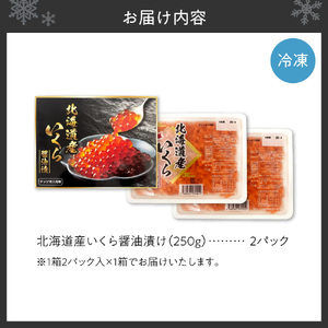 北海道産いくら醤油漬け 500ｇ | イクラ 醤油漬 濃厚 北海道 札幌市