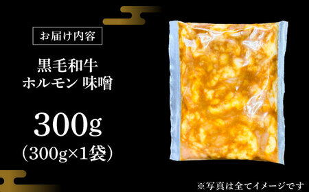 黒毛和牛ホルモン 味噌 300g （300g×1袋）[AZCW052] ホルモン
