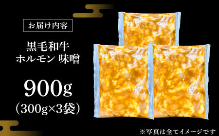 黒毛和牛ホルモン 味噌 900g （300g×3袋）[AZCW054] ホルモン