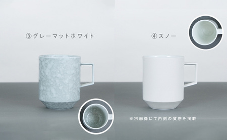 有田焼 8種類から選べるマグカップ スノー 【金善製陶所)】 A14-178