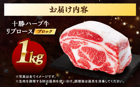 北海道 十勝 ハーブ牛 リブロース ブロック 約 1kg 《足寄町》【株式会社ノベルズ食品】[BEAQ063]