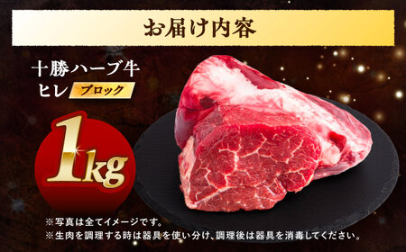 北海道 十勝 ハーブ牛 ヒレ ブロック 約 1kg 《足寄町》【株式会社ノベルズ食品】[BEAQ065]