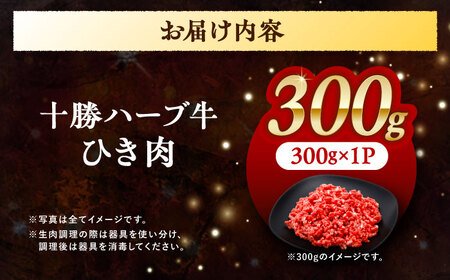 北海道 十勝 ハーブ牛 ひき肉 300g 《足寄町》【株式会社ノベルズ食品】[BEAQ069]