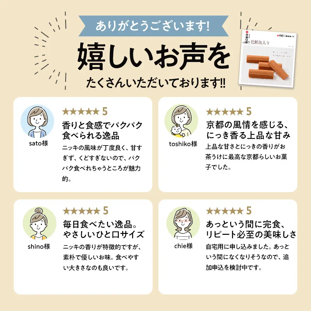 【井筒八ッ橋本舗】化粧箱入り 60枚(3枚×20袋)｜京都 和菓子 人気 定番 堅焼煎餅 化粧箱入り 和菓子
