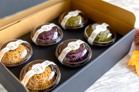 絹糸モンブラン団子《桜》6個セット (3種×2個) [0877]