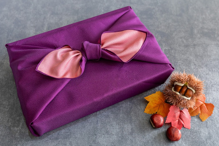 絹糸モンブラン団子《桜》6個セット (3種×2個)★風呂敷包み [0878]