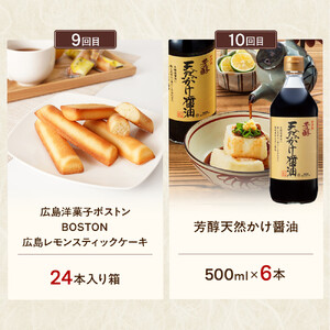 【定期便 全10回】ええじゃろひろしま便！　ぶちうま名物 詰合せ定期便B