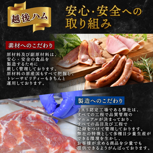 ロースハム スライス 500g×2袋 計1kg 加工肉 豚肉 ハム 肉 おかず バーベキュー 料理 朝食 朝ごはん ソテー サラダ スープ パスタ サンドイッチ グルメ 食品 越後ハム 新潟県 新発田市 echigohamu012-05_1