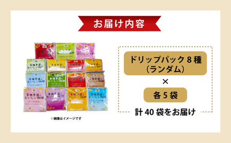 コーヒー Nanの木 手軽に楽しむ ドリップ セット 8種 計40袋 | コーヒー