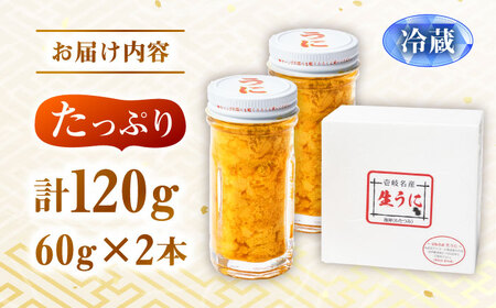 生うに 60g×2本（冷蔵）[JEH027] うに ウニ
