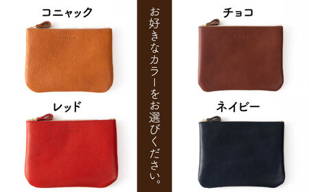 マチなしのファスナーポーチ Msize 糸島市 / LADIES＆GENTLEMEN 本革 革製品[ADK080]