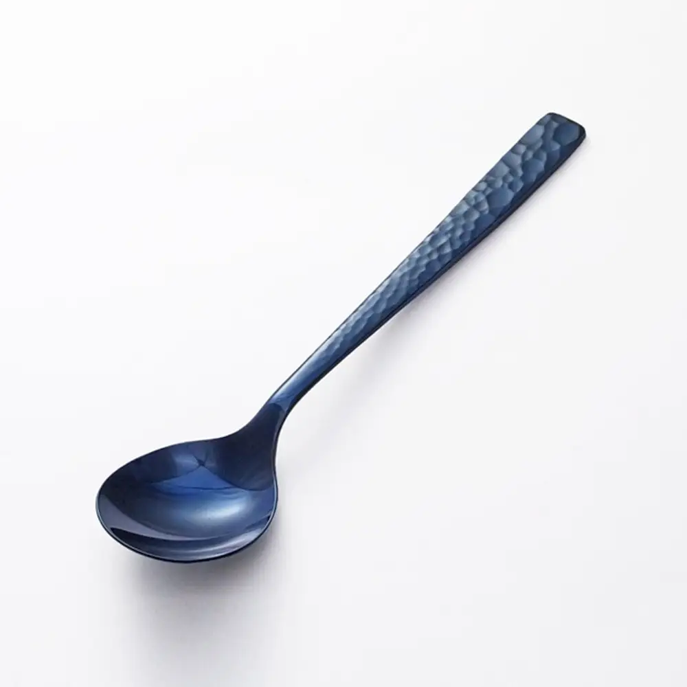 YUEN(PVD BLUE)10pcsペアディナーセット