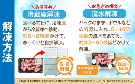 牛肉 赤身 牛肉[宮崎牛 サイコロステーキ 600g]