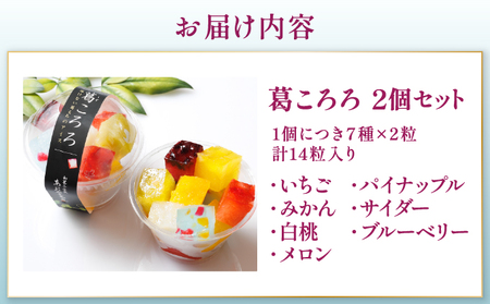 葛ころろ2個セット 和風アイス