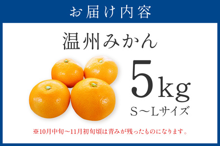 【0057-4】「濃厚な味のとろける美味しさ」温州みかん 5kg《先行予約》