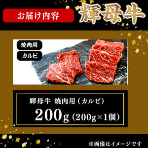 輝母牛焼肉用(カルビ)(1人前200g/200g×1個) a0-396