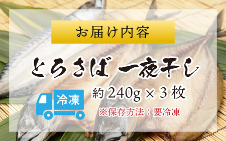 脂がのった 国産とろさば一夜干し 3枚 真鯖使用 さば 仕込み 天日干し 瞬間冷凍 ふっくら