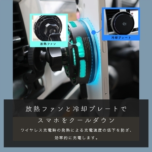 MOTTERU(モッテル) マグネット式 ワイヤレス充電器 LED8パターン 車載 Qi2 MagSafe対応 シリコンケーブル付属 全1色 1年保証(MOT-QI25WCH01-BK)ブラック【 充電器 神奈川県 海老名市 】