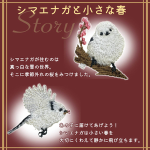 おはなし靴下 ギフトボックス シマエナガ レディース グレー