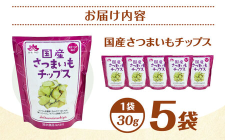 さつまいもチップス 30g×5袋 野菜 チップス スナック 菓子 愛西市 / 清水食品株式会社[AEAJ008]