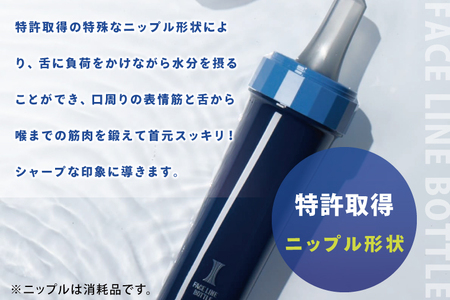 FACE LINE BOTTLE 本体 2本 交換用ニップル 2個 セット 美顔器 舌トレーニング_EX004