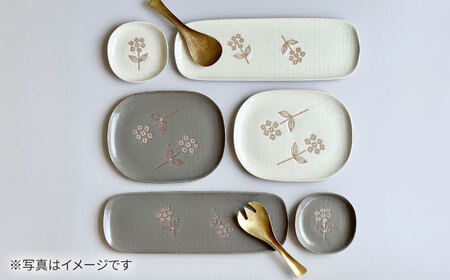 【瀬戸焼】 wanohana小皿 5枚 (灰) 【カネ三商店】 / 食器 皿 プレート ギフト / 瀬戸市[BBDD075]