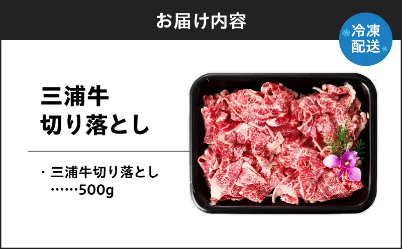 三浦牛切り落とし（500g） M082-002 肉 牛肉 冷凍